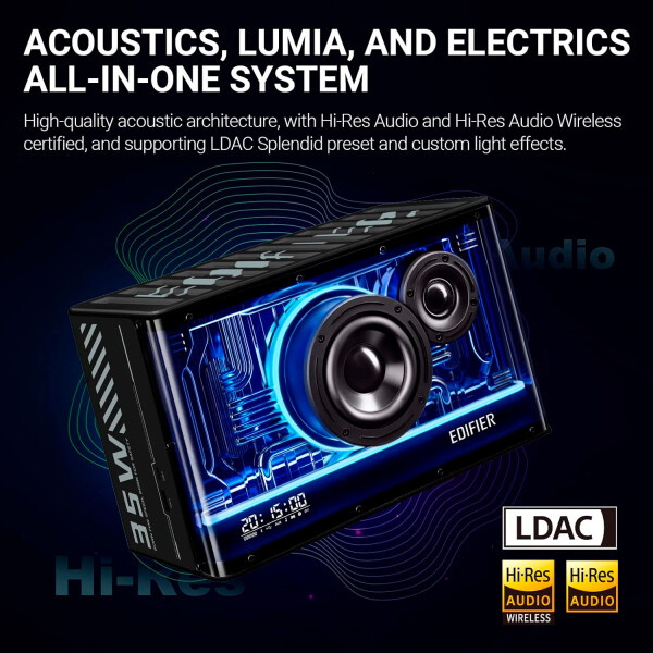 Parlante Edifier Qd35 Negro Bluetooth Rgb NEGRO