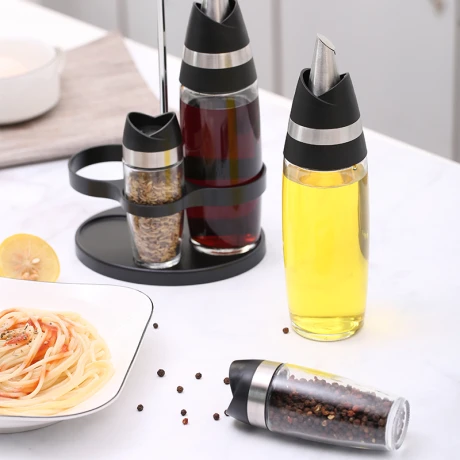 Aceitero/Vinagrero Automático C/Especieros Aminno Aceitero/Vinagrero Automático C/Especieros Aminno