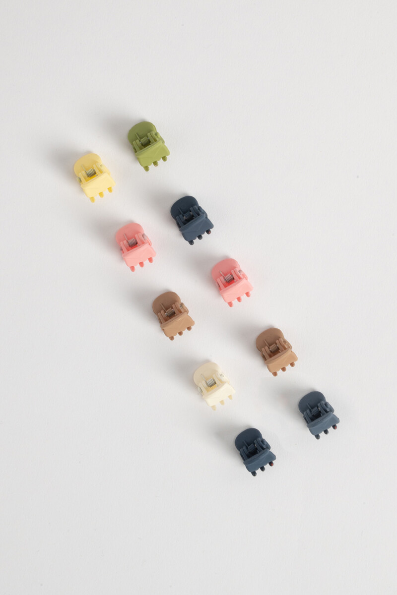 Pack x 10 clips Multicolor