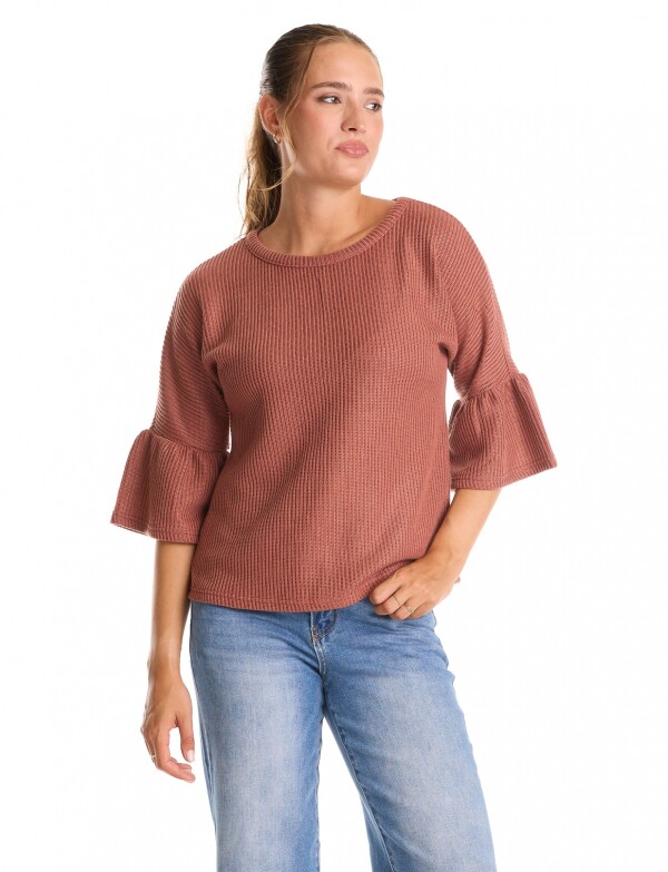 Buzo Manga Amplia TOSTADO