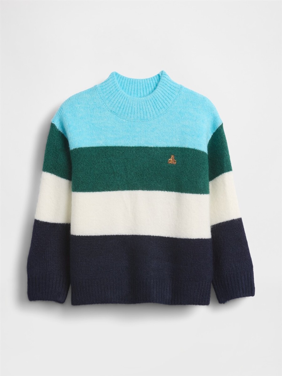 Buzo Cozy Toddler Niño - Teal Stripe 