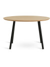 Mesa de centro NYBO Ø70 roble/negro Mesa de centro NYBO Ø70 roble/negro
