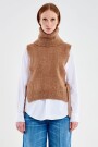CHALECO PONCHO Marron