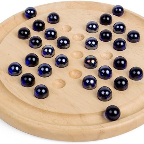Juego de mesa Solitario con canicas Juego de mesa Solitario con canicas