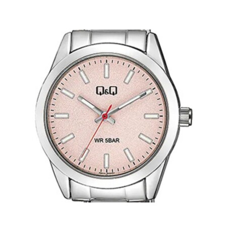 Reloj Análogo Q&Q Resistente al agua Dama–Plateado Rosa Reloj Análogo Q&Q Resistente al agua Dama–Plateado Rosa