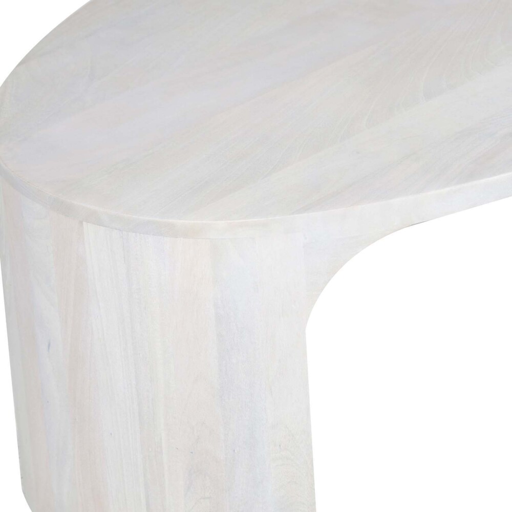 MESA RATONA MADERA BLANCO OVAL