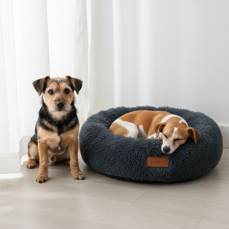 Cama Antiestres para Mascota Tamaño S 80 cm diametro modelo Cloud Beepet Cama Antiestres para Mascota Tamaño S 80 cm diametro modelo Cloud Beepet