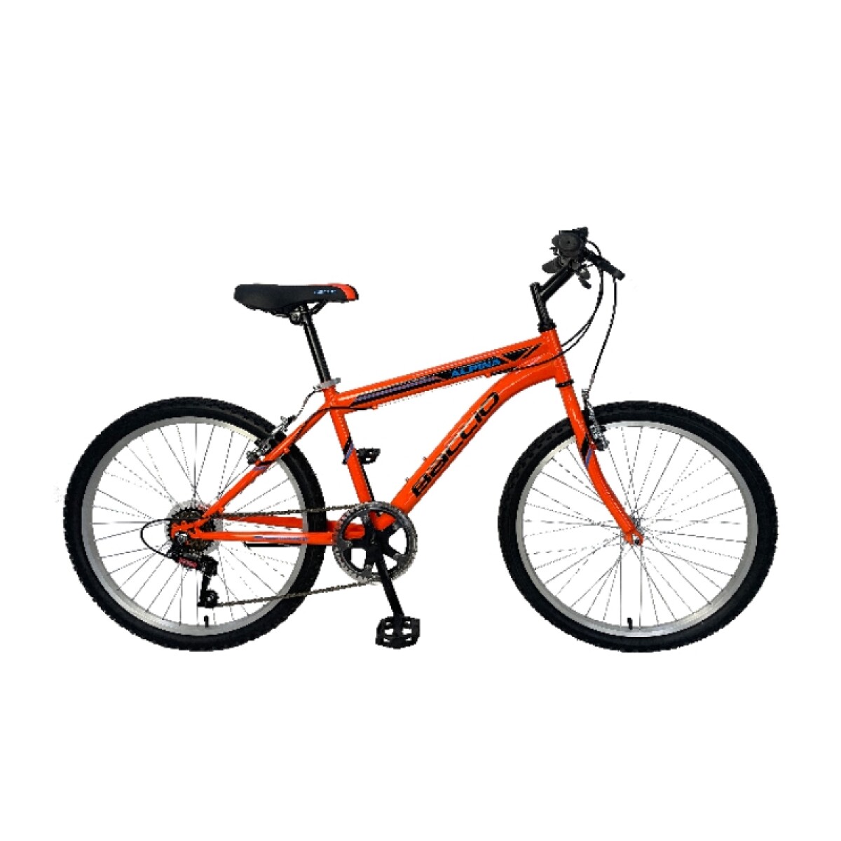 Bicicleta Baccio R.24 Niño Mtb Alpina - Naranja/negro. 