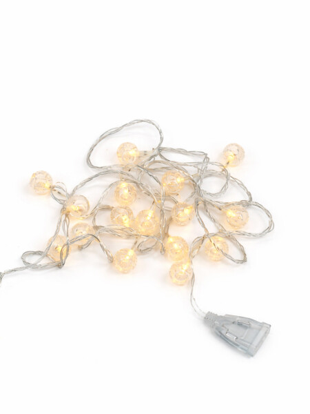 ESFERAS GUIA 20 LUCES 4METROS TRANSPARENTE