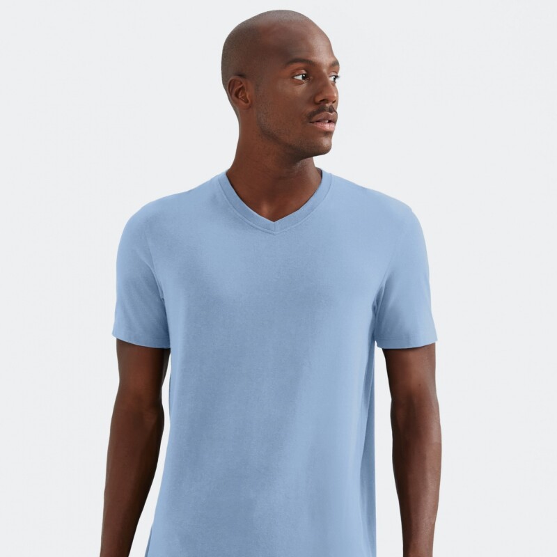 CAMISETA MM MASC AZUL MEDIO