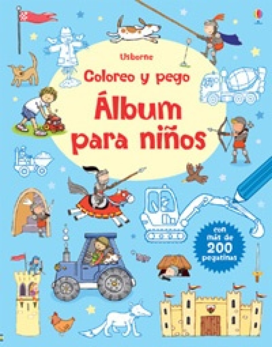 Album Para Niños - Coloreo Y Pego 