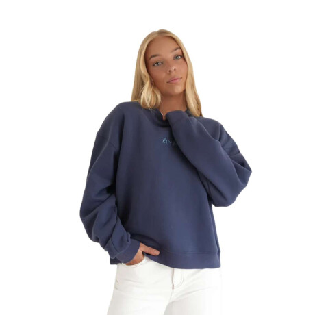 Buzo Rhythm Crew Neck Fleece Azul
