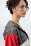 Campera Rumba Gris Me./Rojo