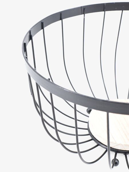 FRUTERO BASE DE MADERA NEGRO