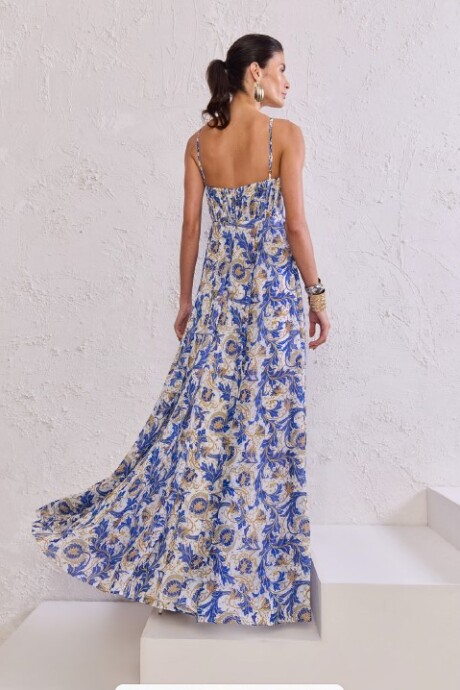 Vestido largo Halsey Estampado