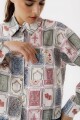 Camisa Azar Print Ludika Camisa Azar Print Ludika