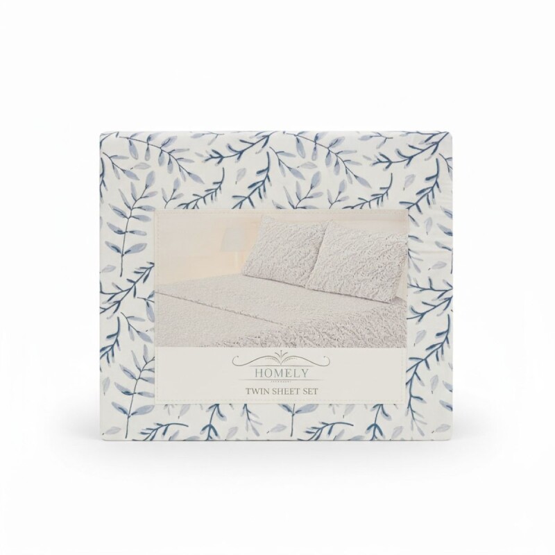 JGO SABANA ESTAMP AZUL TWIN 120X200+30CM 3PZAS Unica