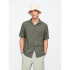 V-SS STANDARD LINEN COTTON RESORT COLLAR MESCULEN GREEN