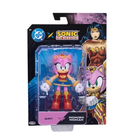 Figura DC x Sonic The Hedgehog - Amy as Wonder Woman - 13cm Figura DC x Sonic The Hedgehog - Amy as Wonder Woman - 13cm