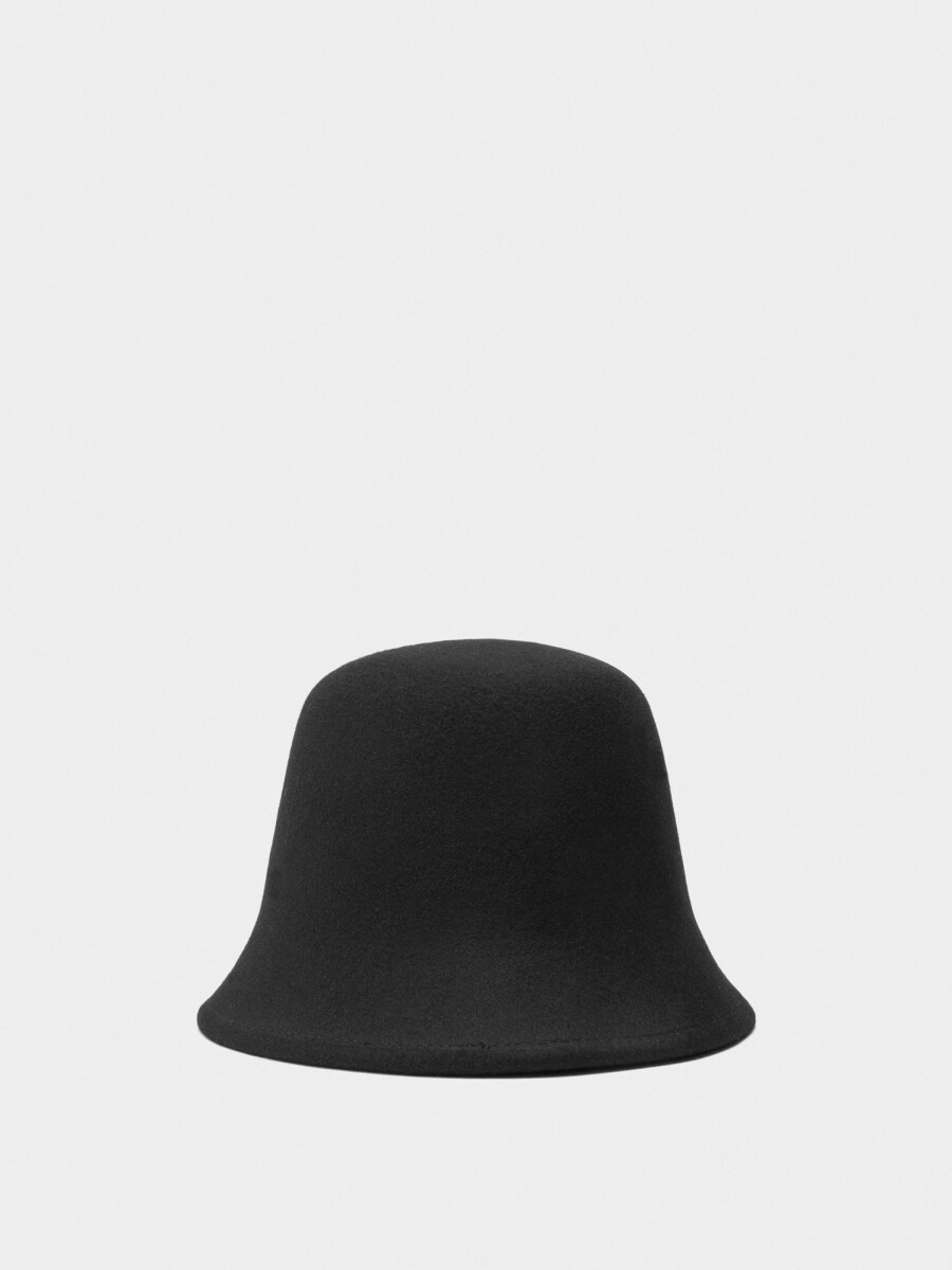 Sombrero Bucket 100% Lana negro