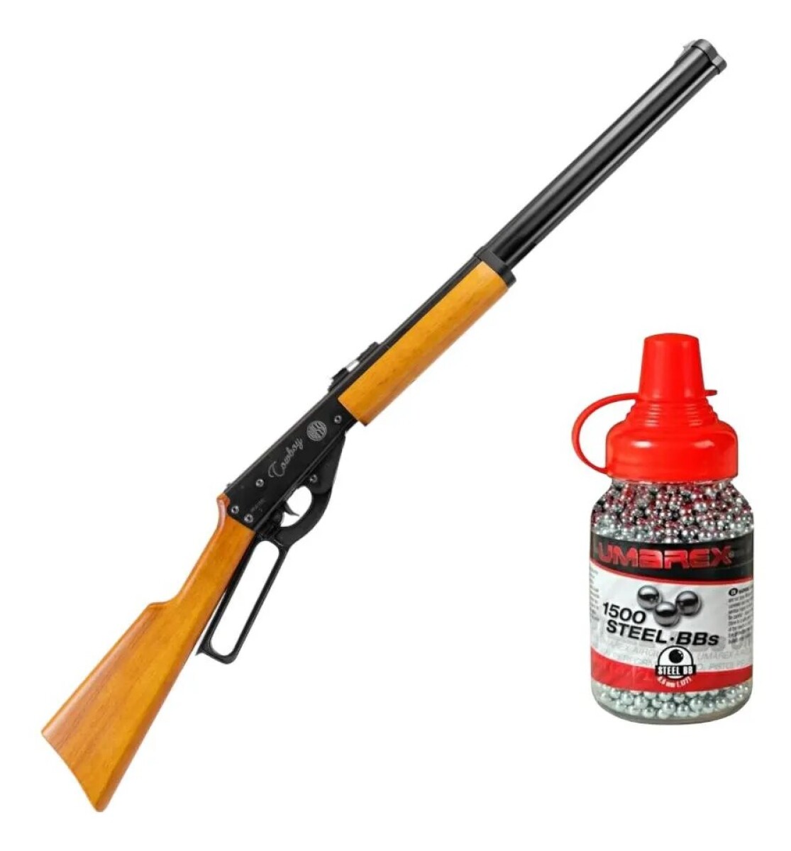 Rifle Palanquero Rossi Cowboy Calibre 4.5mm + 1500 Balines - Madera 