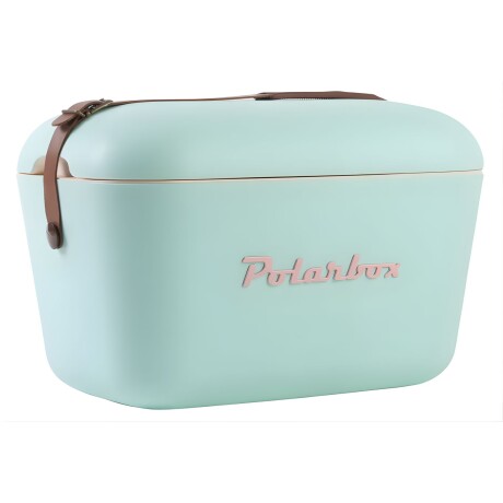 Conservadora Hielera Polarbox Vintage 12 Litros Con Asada POP Verde Agua y Rosa