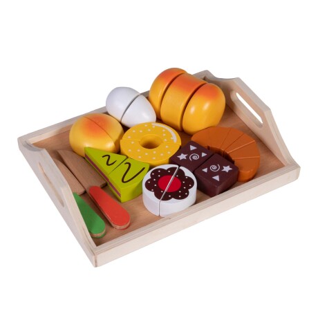 JUGUETE MADERA MULTICOLOR PASTRY CRATE
