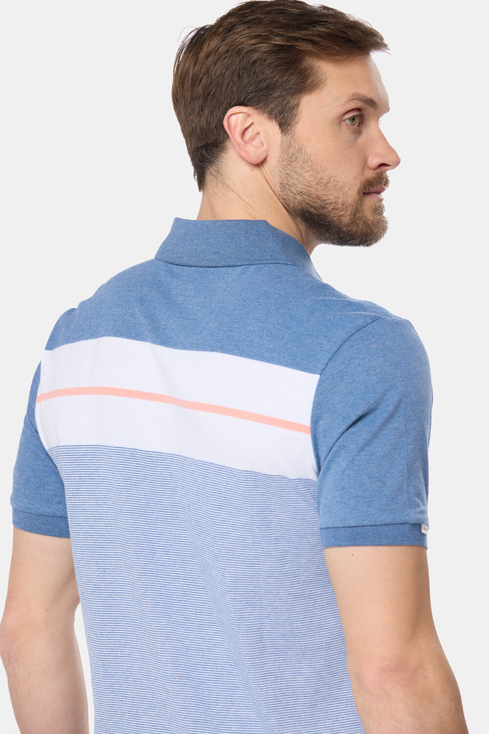 POLO JERSEY RAYADA Piedra