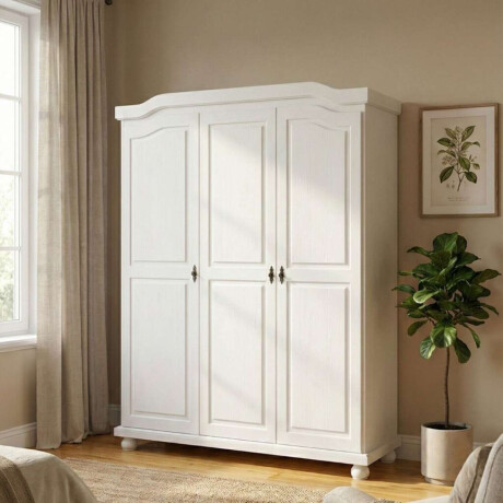 Ropero 3 Puertas Madera Maciza Linea Bastian