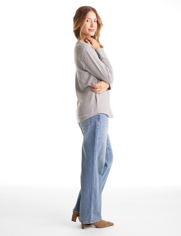 Buzo Hacci Henley GRIS