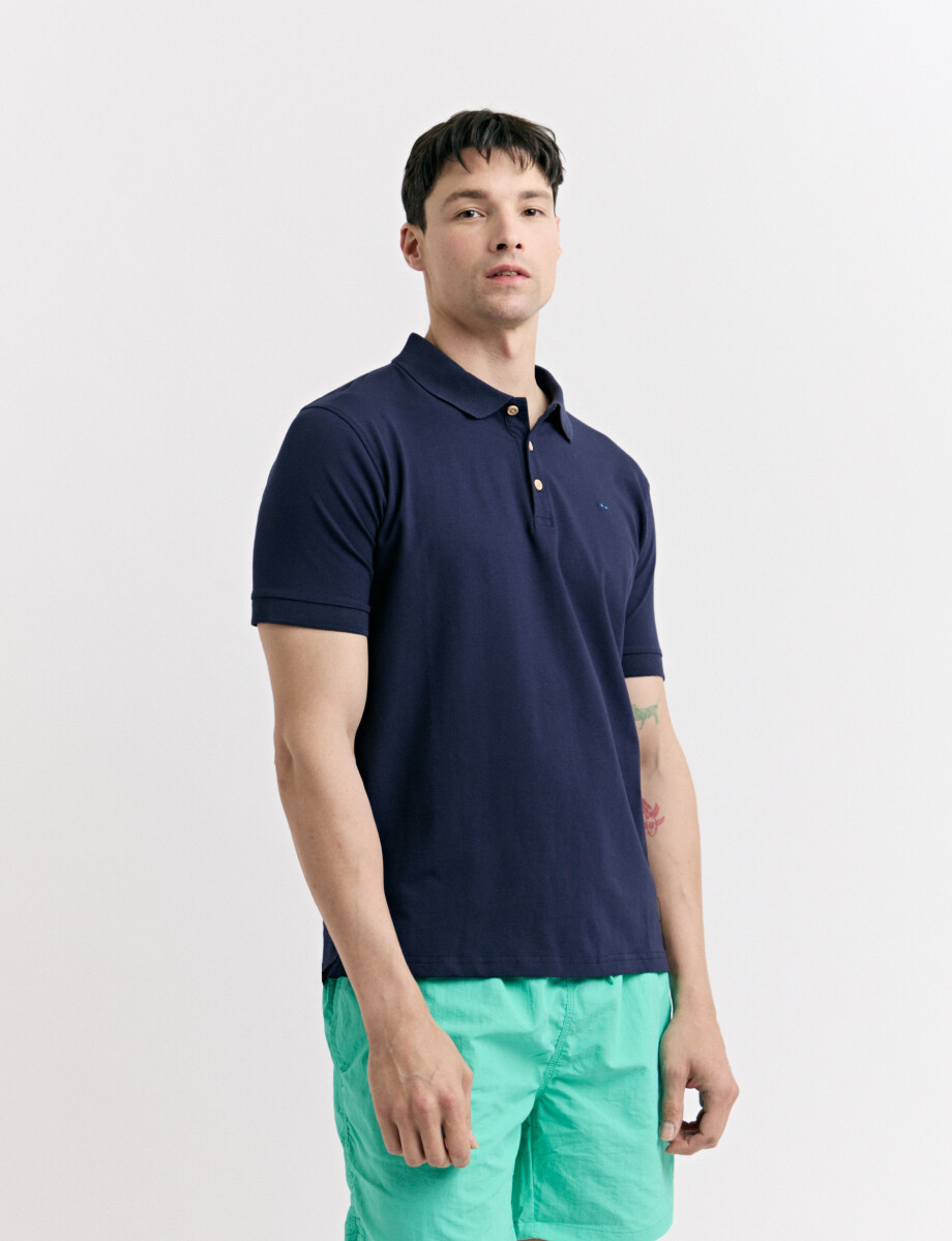 520975 REMERA HARRINGTON LABEL Azul Oscuro