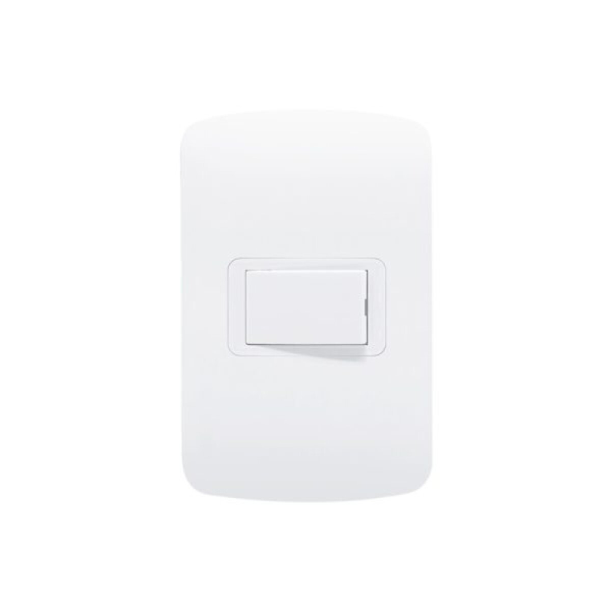 Plaqueta Interruptor Unipolar Atenea Plus Blanco 