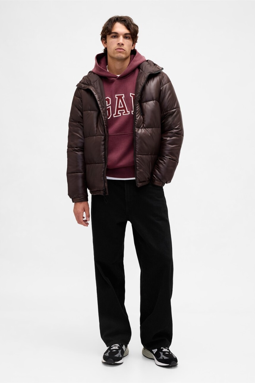 Canguro Logo Gap Heavyweight Hombre Tuscan Red