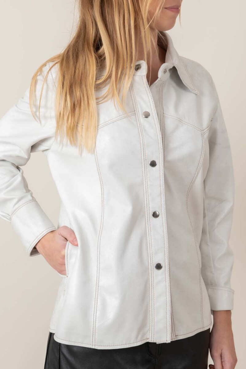 Camisa fio larga Gastada blanca