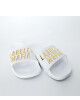 Chinelas Futura Blanca & Dorado U