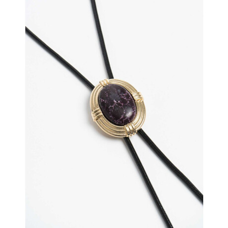 Collar Largo Piedra Vintage Dorado