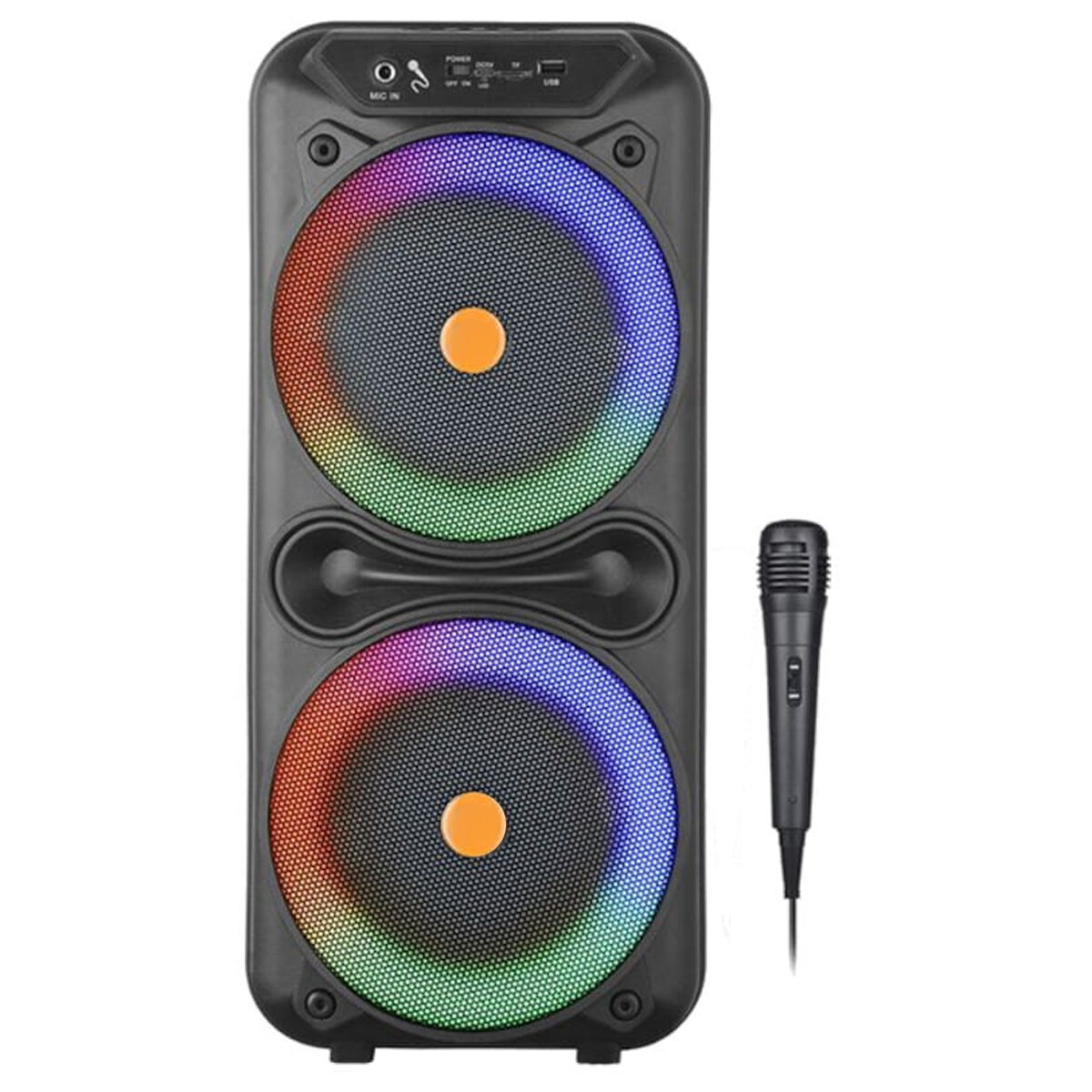 Parlante Portátil 2x8" - PARLANTE 2X8 CON BLUETOOTH CS-8801 