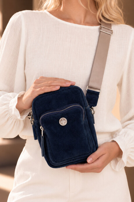 Pocket vip Azul gamuza