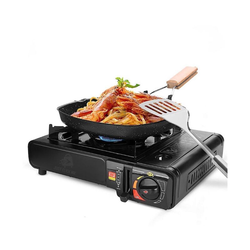 ANAFE PORTATIL A GAS 1 HORNALLA GAS - CAMPING Negro