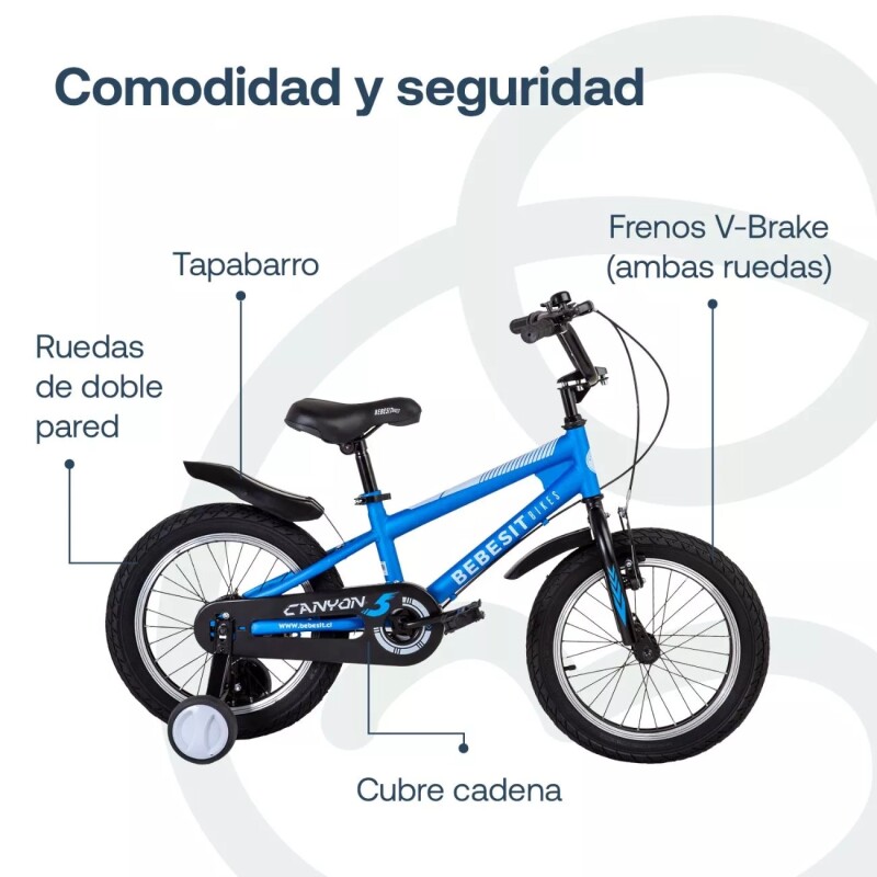 Bicicleta rodado 16 Canyon Bebesit - Azul Bicicleta rodado 16 Canyon Bebesit - Azul