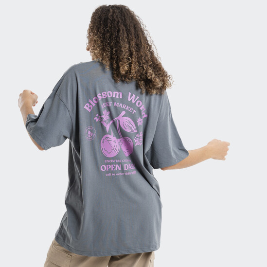 Remera Reef Printed Gris