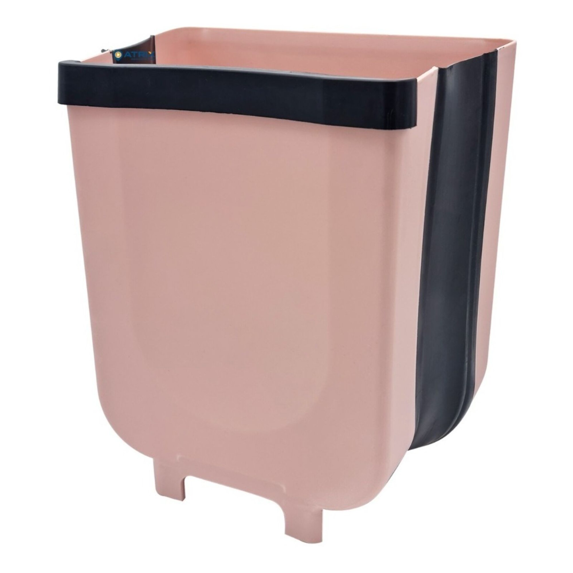 Cubo de basura pequeño colgante para puerta de armario, cubo de basura  debajo del fregadero para cocina, cubo de basura de plástico, 8 L (color:  rosa)