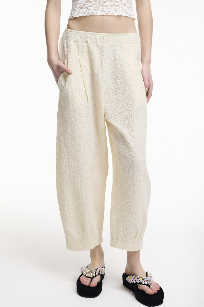 PANTALÓN BIANCO Crema