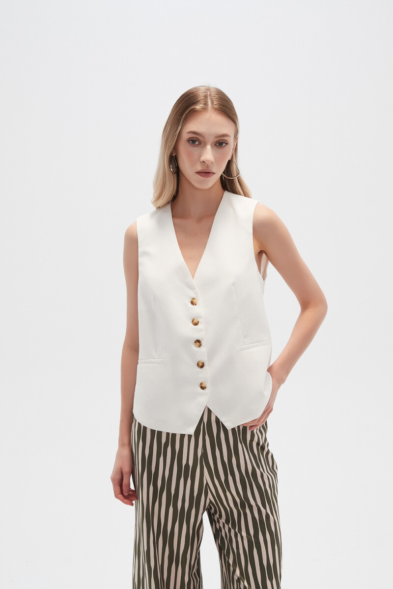 Chaleco Elira - Marfil / Off White 