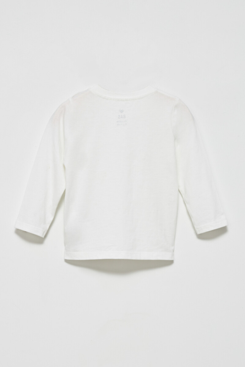 Remera manga larga básica Blanco