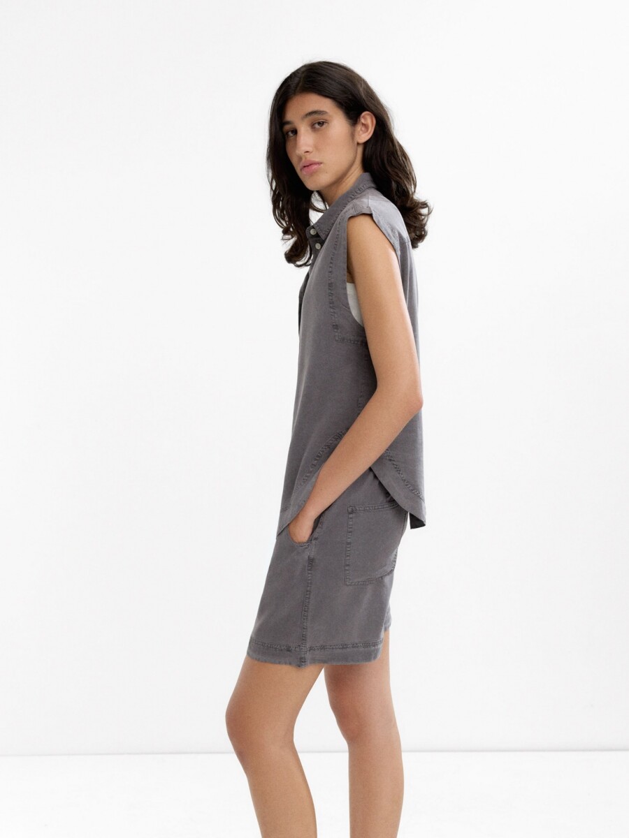 Camisa Sin Mangas 100% Lyocell taupe