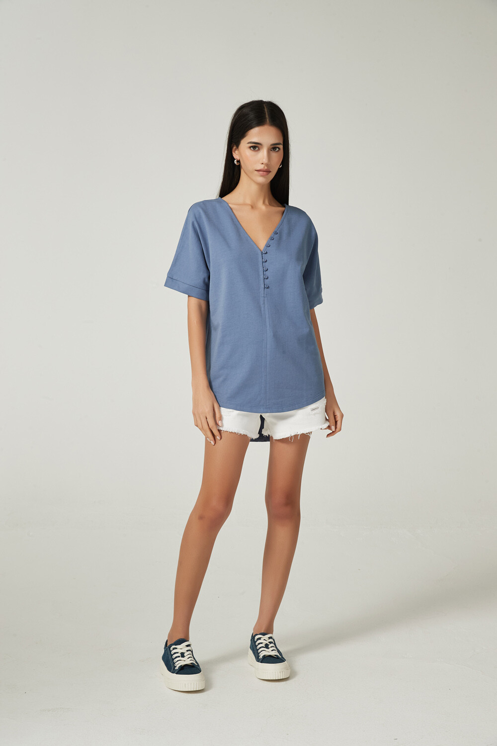Remera Tazu Azul Piedra