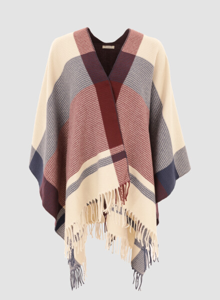 Poncho tres colores Azul