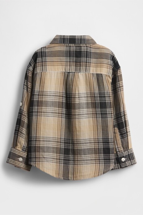 Camisa Toddler Niño Ivory Plaid