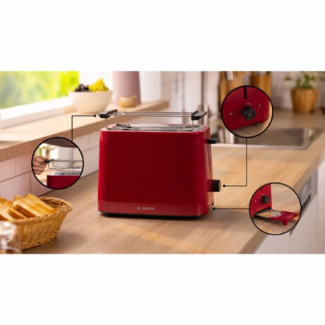 Tostadora Bosch TAT3M124 MyMoment Rojo TAT3M124